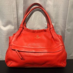 Red Kate Spade Hobo Shoulder Bag Satchel Purse